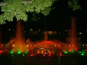 fontaine lumineuse